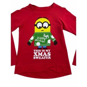 Minions Christmas Crew Neck Sweater size Small